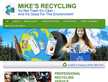 Tablet Screenshot of mikesrecycling.net